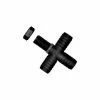 Green Leaf Barbed Polypropylene Cross Nozzle 3/8 inch T38CP - Sprayer Accessories