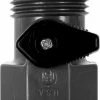 Master Manufacturing 3/4 inch x 3/4 inch Valve GHV-1-BLK-CSK - Sprayer Accessories