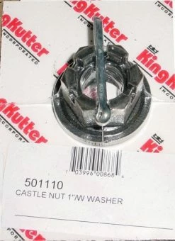King Kutter 1inch Castle Nut With Washer and Cotter Pin 501110 - Parts & Repair -Farm And Ranch store 4fba083a19e6908de6e4fcdb5701d819f33fec80 501110
