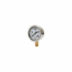 Valley Industries 2.5 inch Bottom Mount Stainless Steel Case 200 PSI Liquid Filled Glycerin Gauge CS-2141GXB200 - Sprayer Accessories