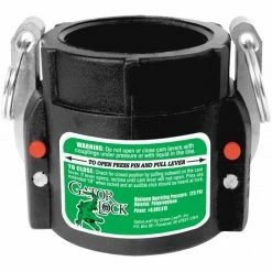 Green Leaf D Series Polypropylene Gator Lock Cam Lever Coupling Locking 3/4 inch Female Coupler/Female Thread GLP075D - Sprayer Accessories